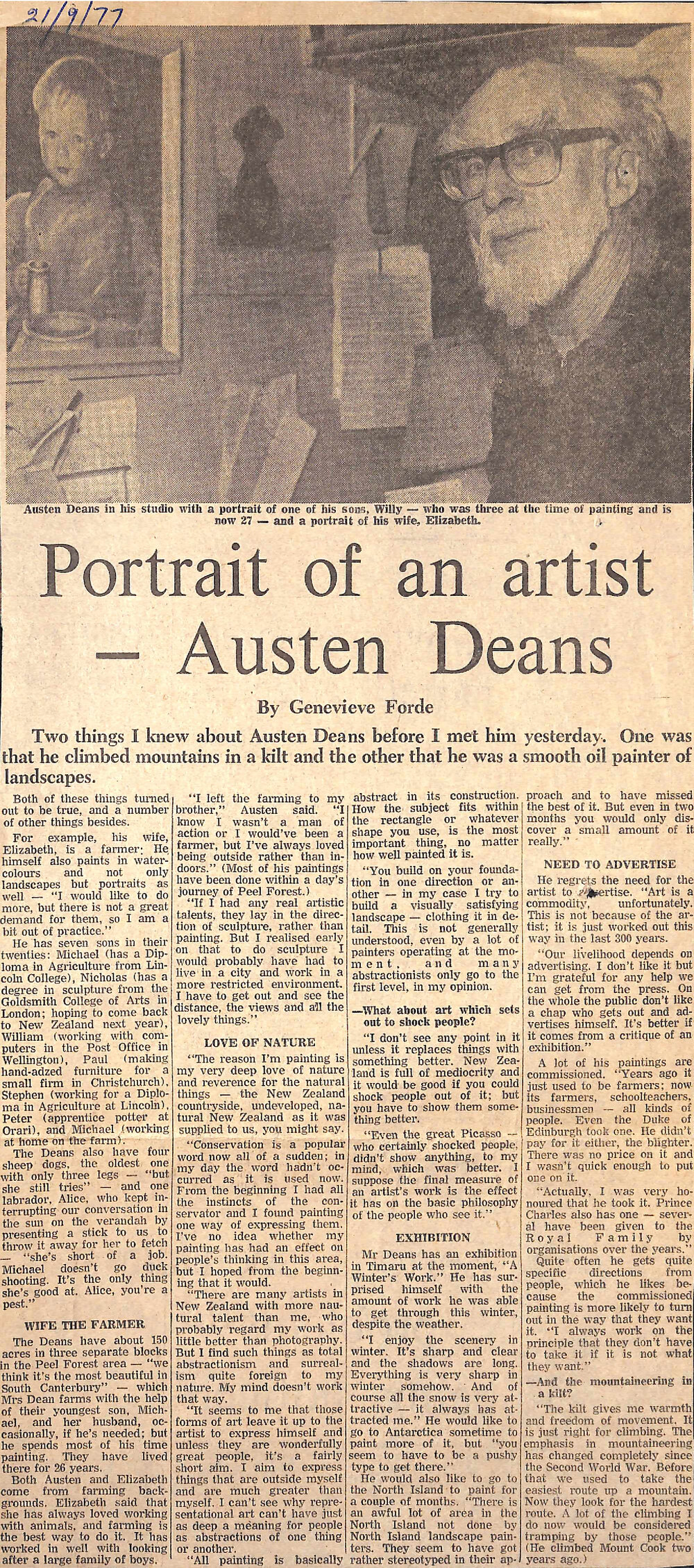 Portrait of an Artist - Austen Deans