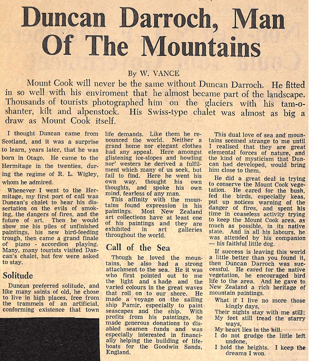 Dan Darroch, Man Of The Mountains