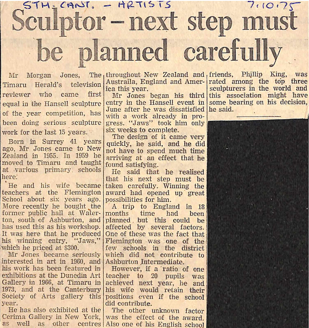 Sculptor - next step must be planned carefully