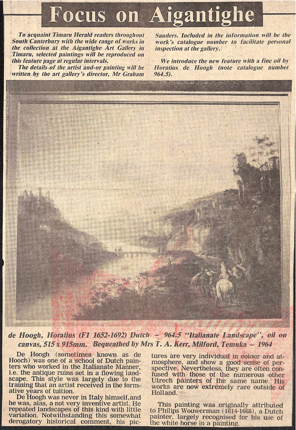 Focus on Aigantighe: Horatius de Hoogh