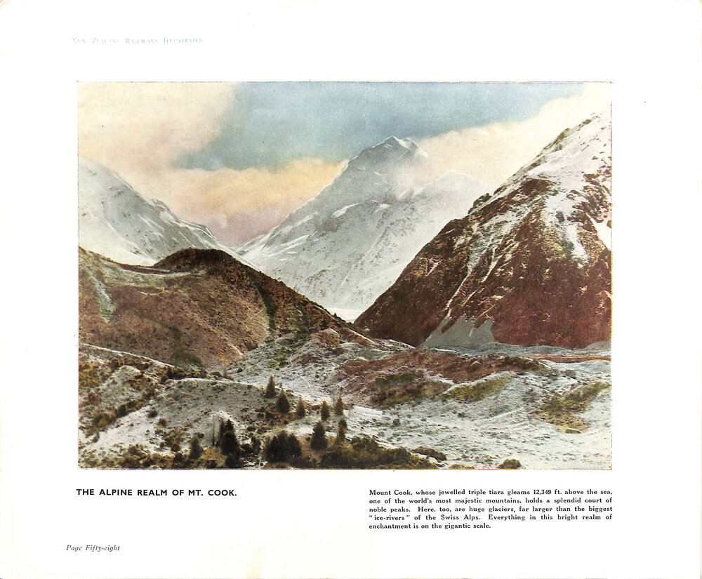 The alpine realm of Mt Cook