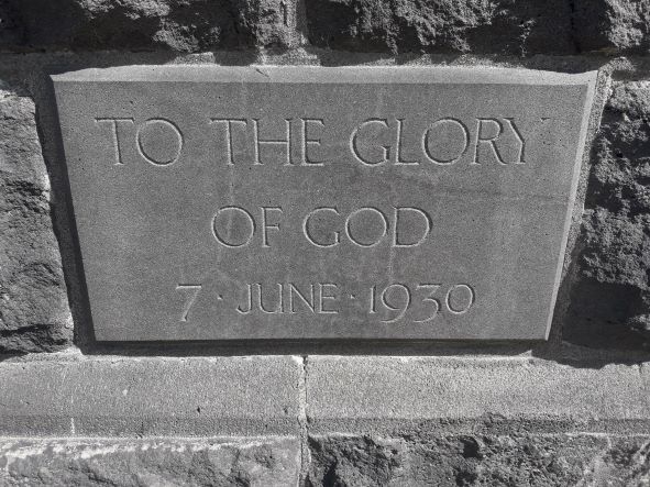 Bank Street Methodist Church foundation stone