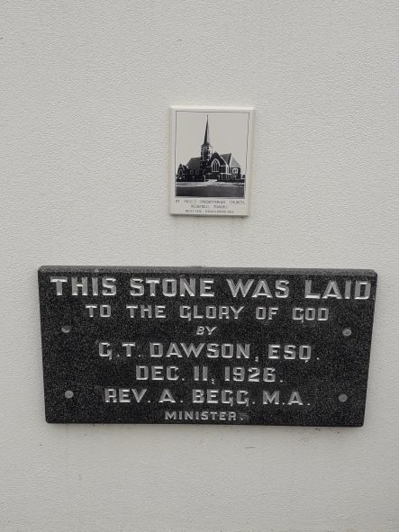 St Paul's Highfield foundation stone