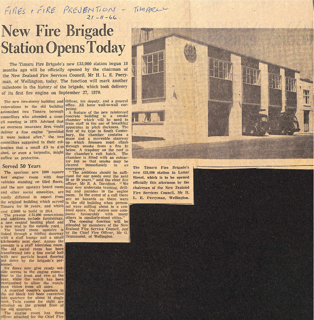 New Fire Brigade Station Opens Today