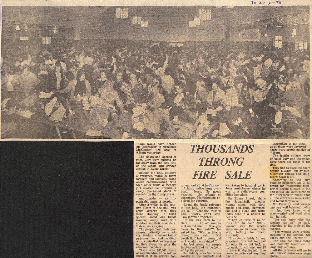 Thousands Throng Fire Sale