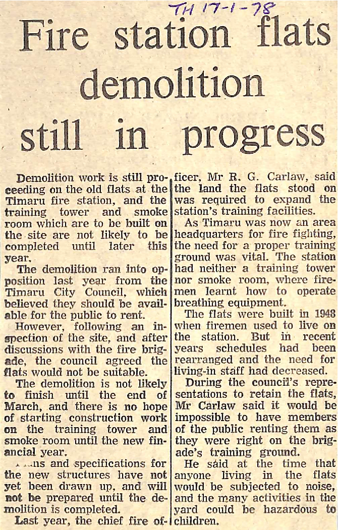 Fire Station flats demolition still in progress