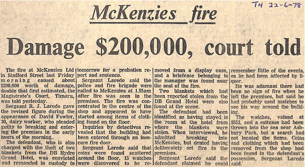 McKenzies fire: Damage $200,000, court told