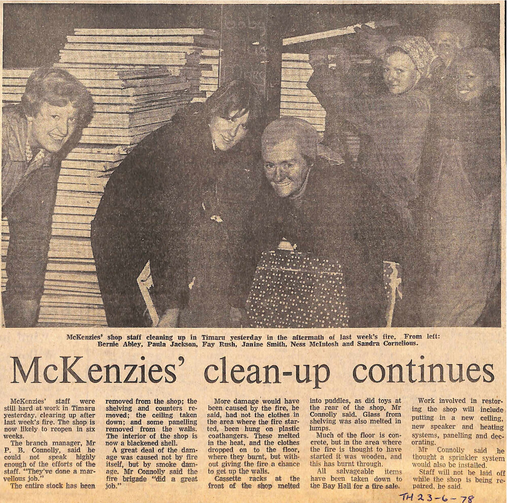 McKenzies' clean-up continues