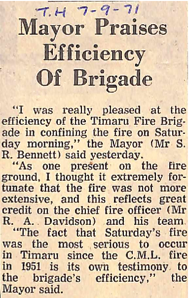 Mayor Praises Efficiency Of Brigade