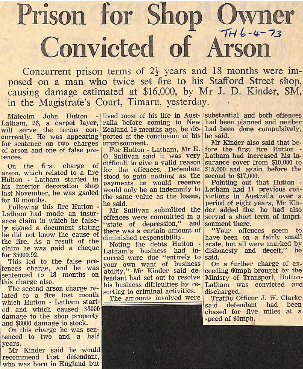 Prison for Shop Owner Convicted of Arson