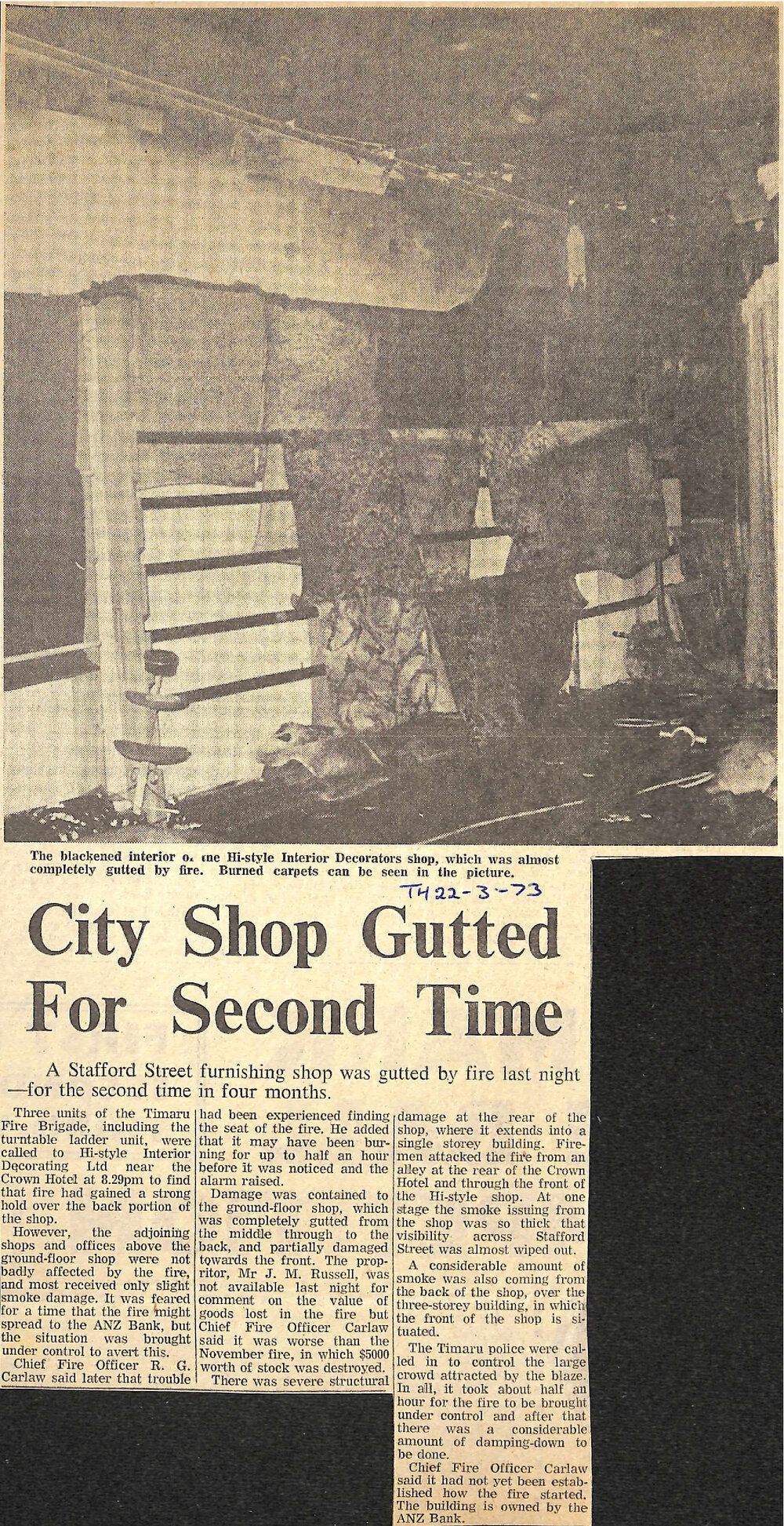 City Shop Gutted For Second Time