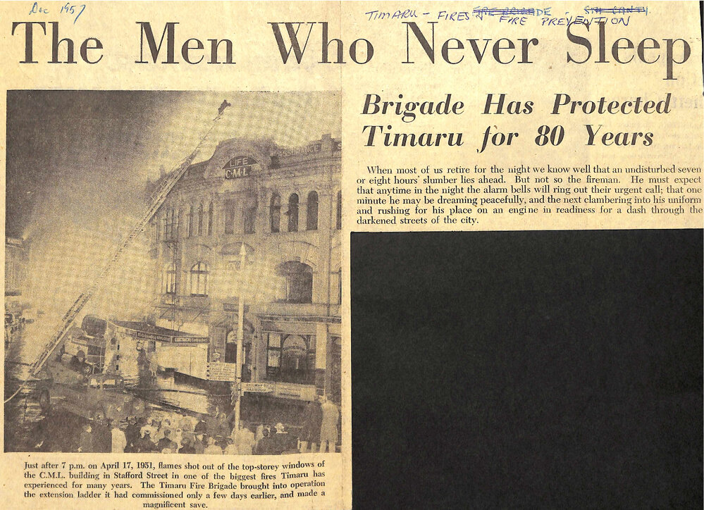 The Men Who Never Sleep: Brigade Has Protected Timaru for 80 Years