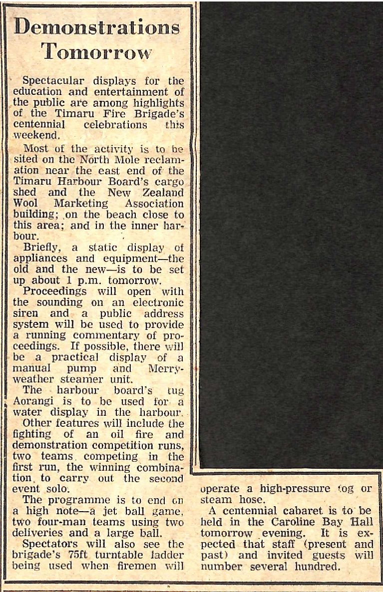 Demonstrations Tomorrow