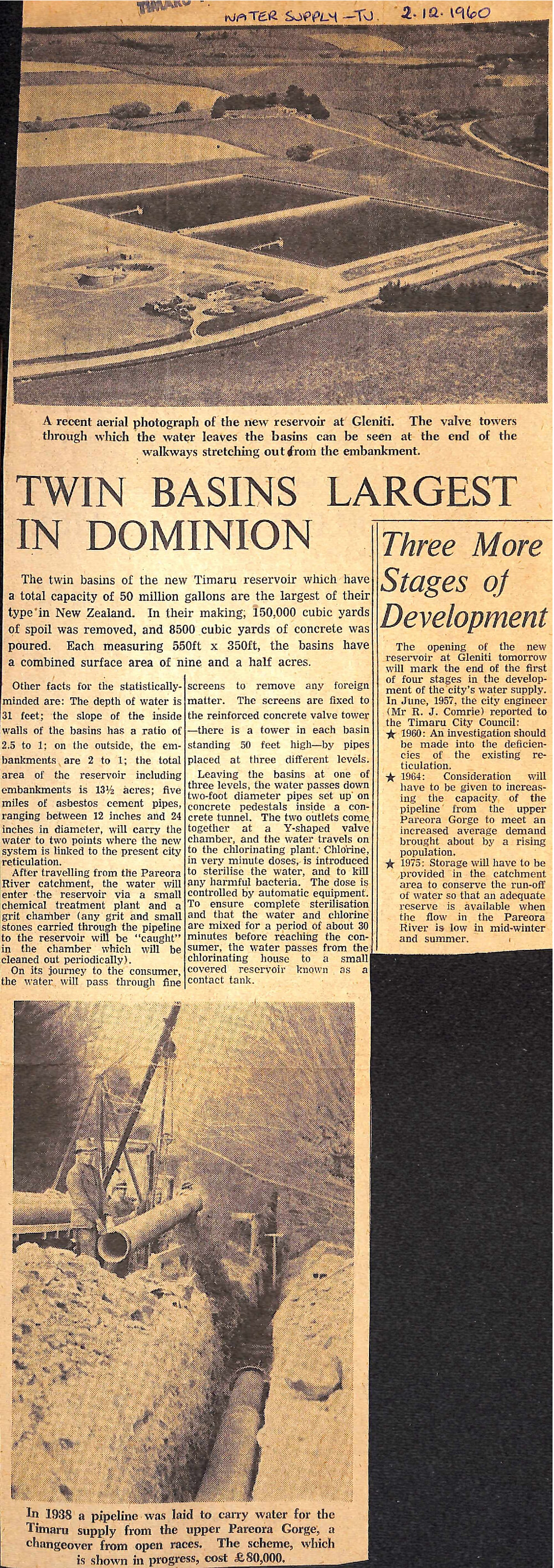 Twin Basins Largest in Dominion / Three More Stages of Development