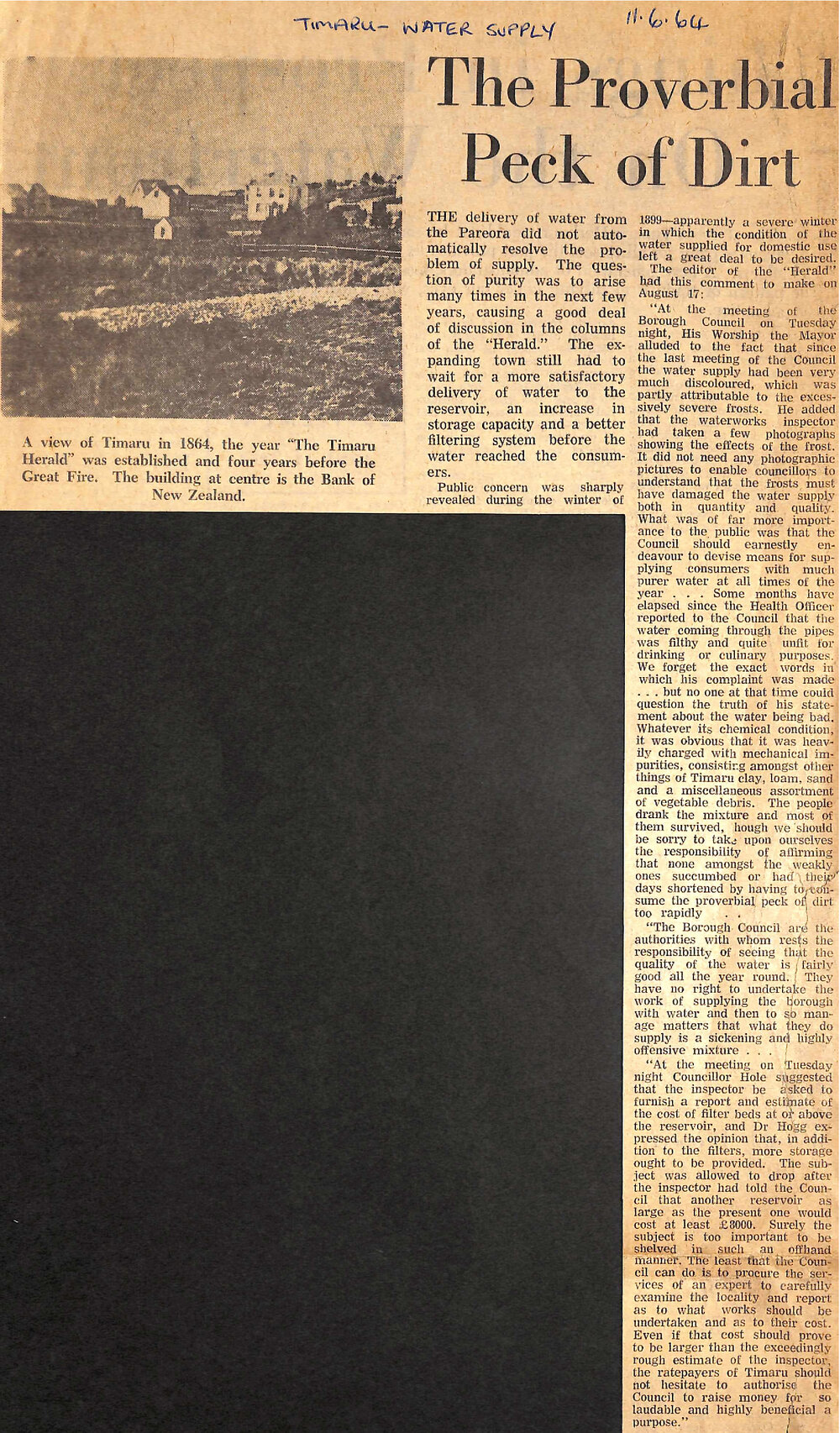 The Proverbial Peck of Dirt