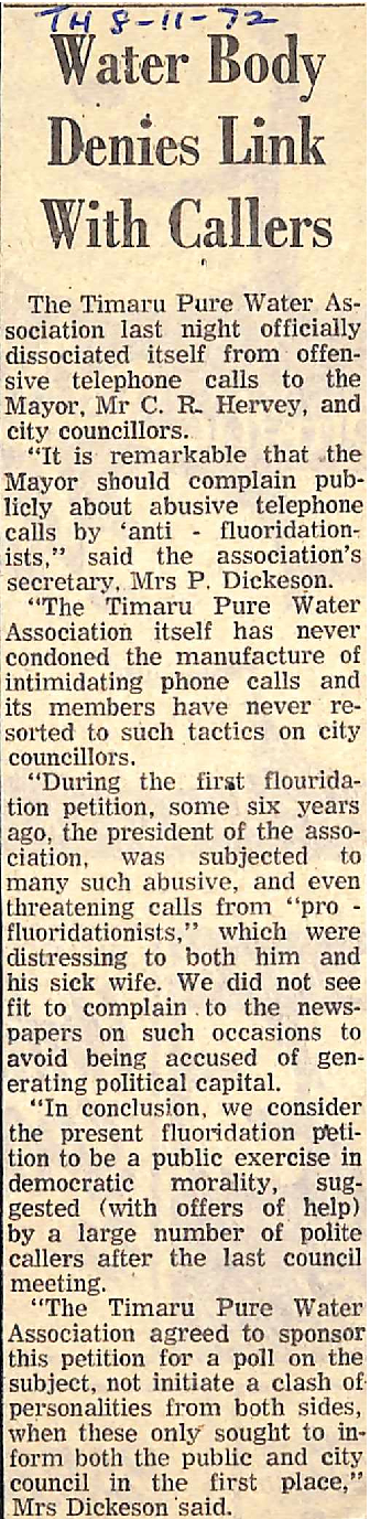 Water Body Denies Link With Callers