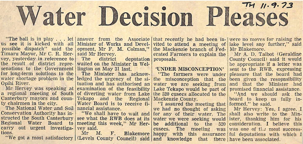 Water Decision Pleases