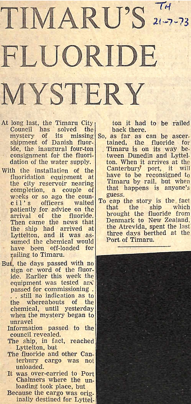 Timaru's Fluoride Mystery