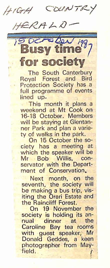 Busy time for society