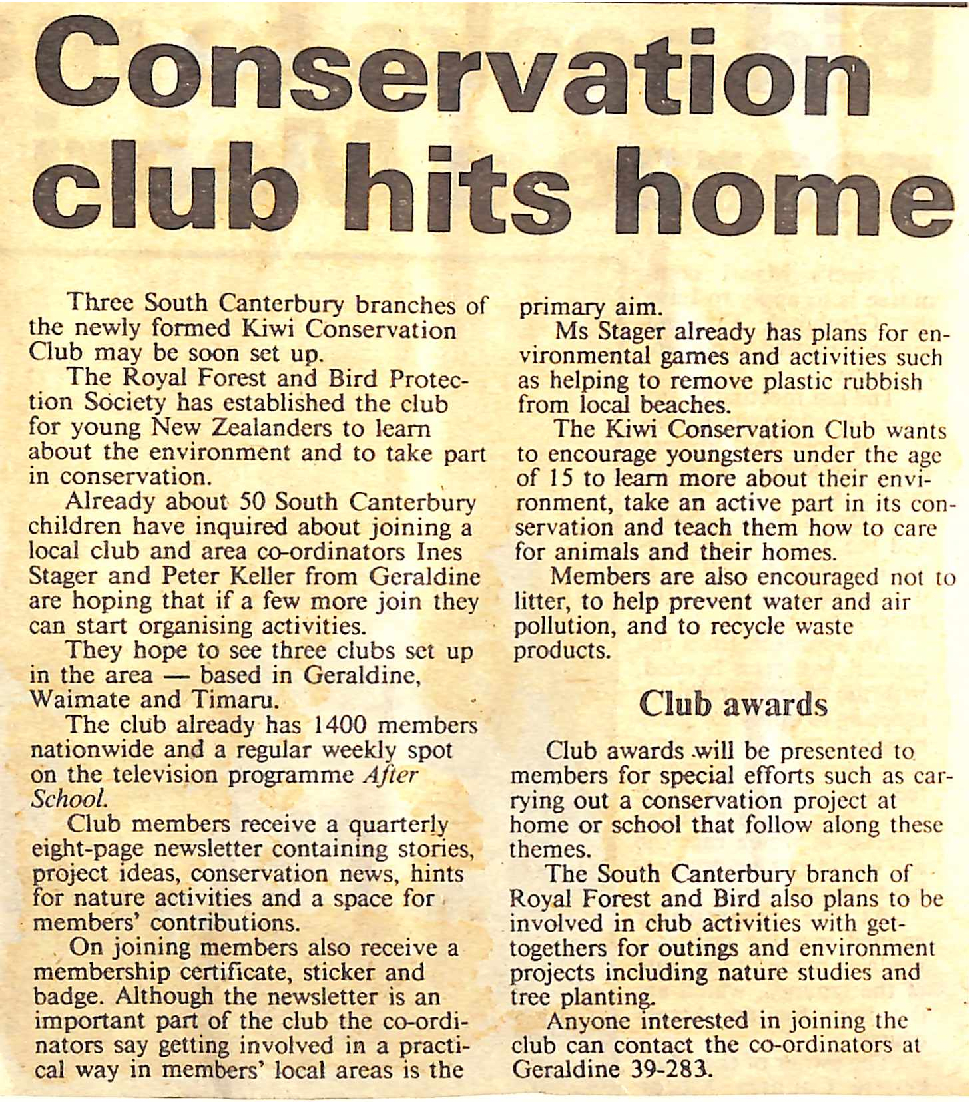 Conservation club hits home