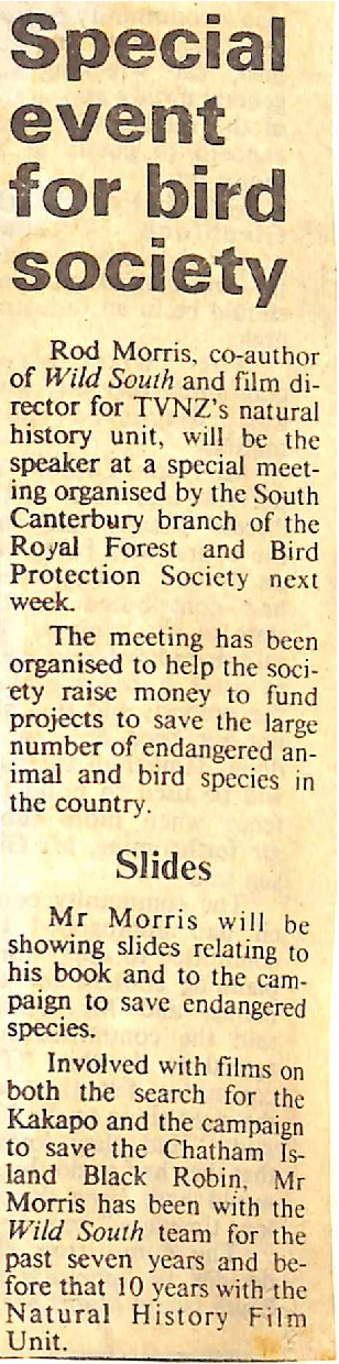 Special event for bird society