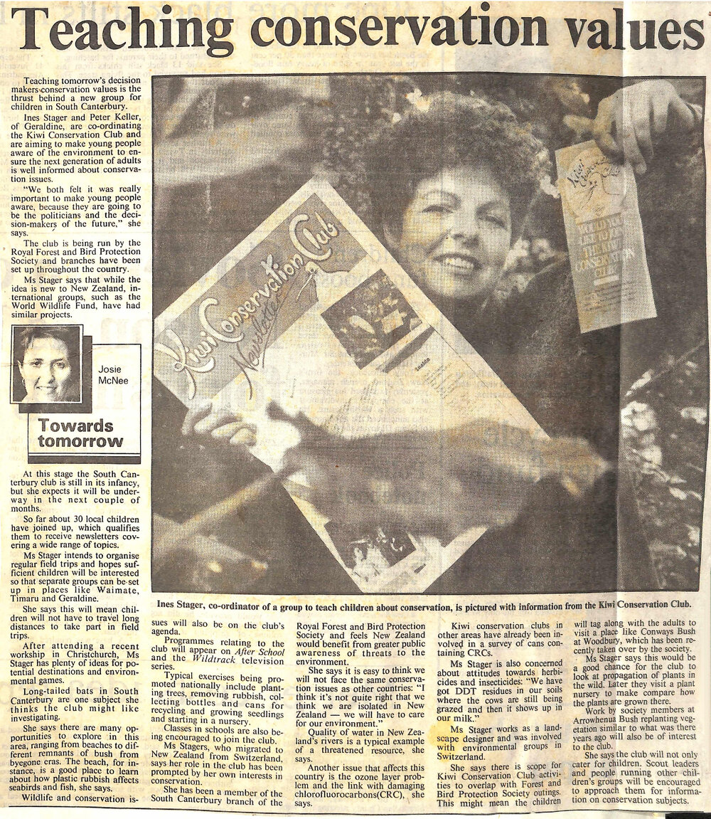 Teaching conservation values