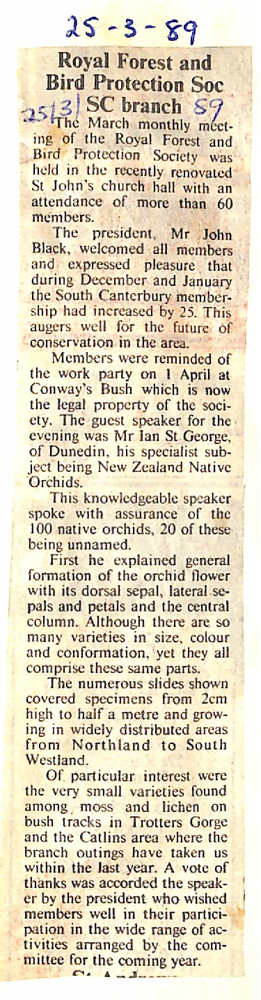 Royal Forest and Bird Protection Soc SC branch