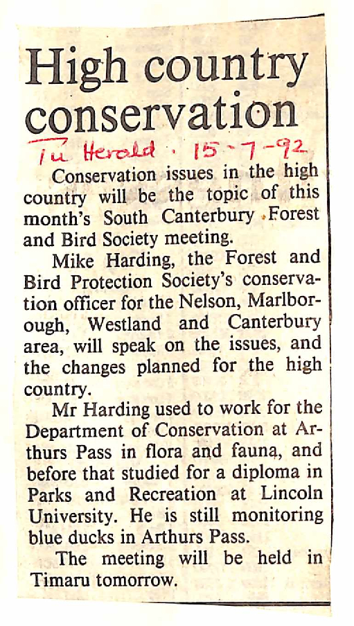 High country conservation