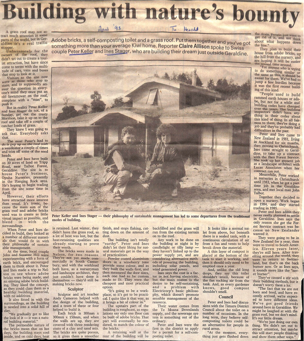 Buildings with nature's bounty