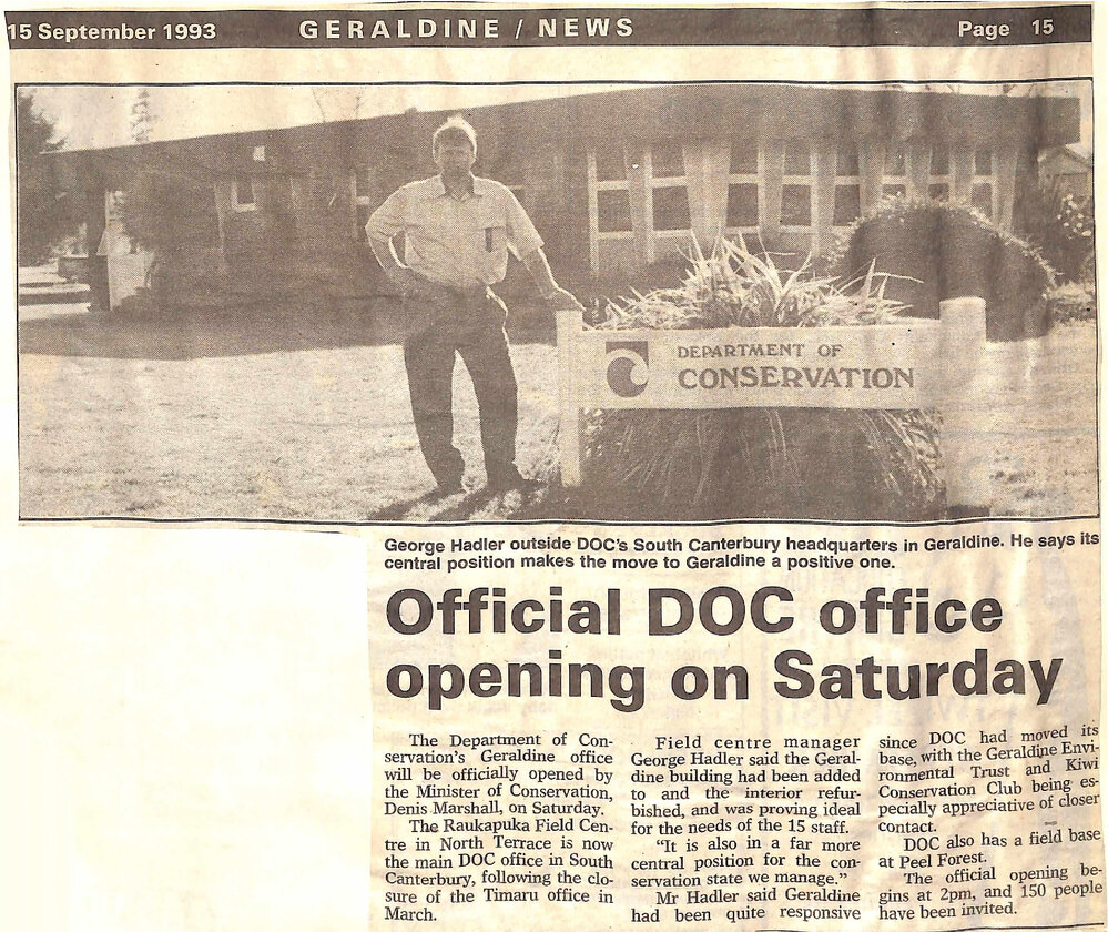 Official DOC office opening on Saturday