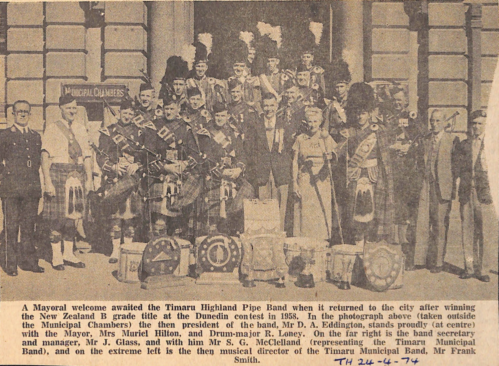 Timaru Highland Pipe Band wins title