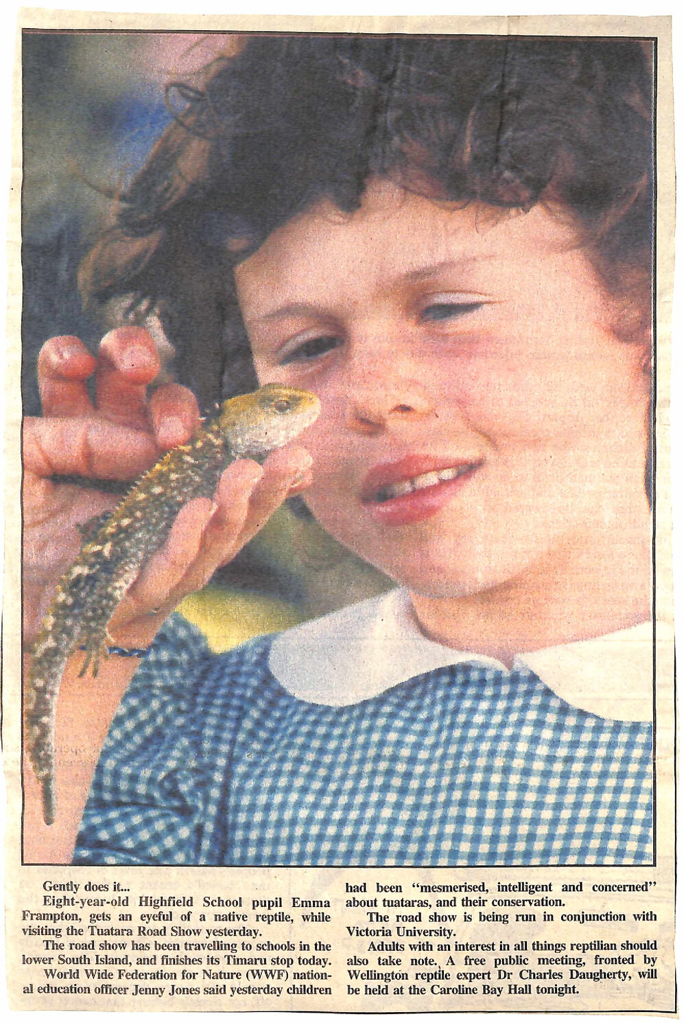 Tuatara Road Show visits local schools