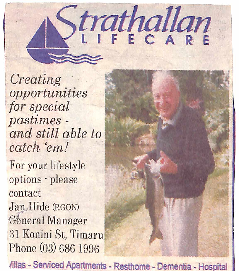 Strathallan Lifecare advertisement