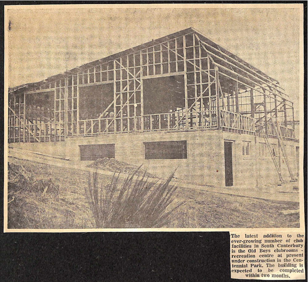 New clubrooms for Old Boys under construction