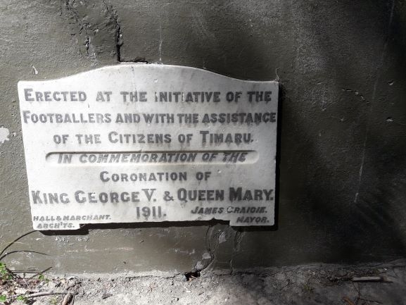 Timaru Botanic Gardens band rotunda plaque