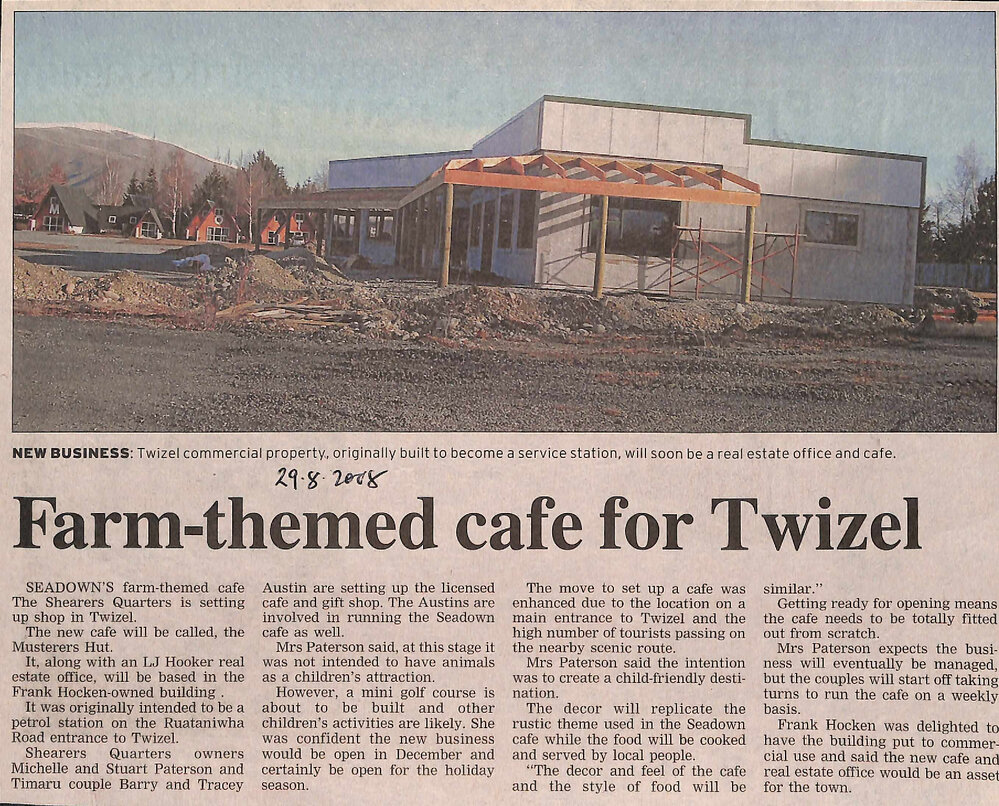 Farm-themed cafe for Twizel