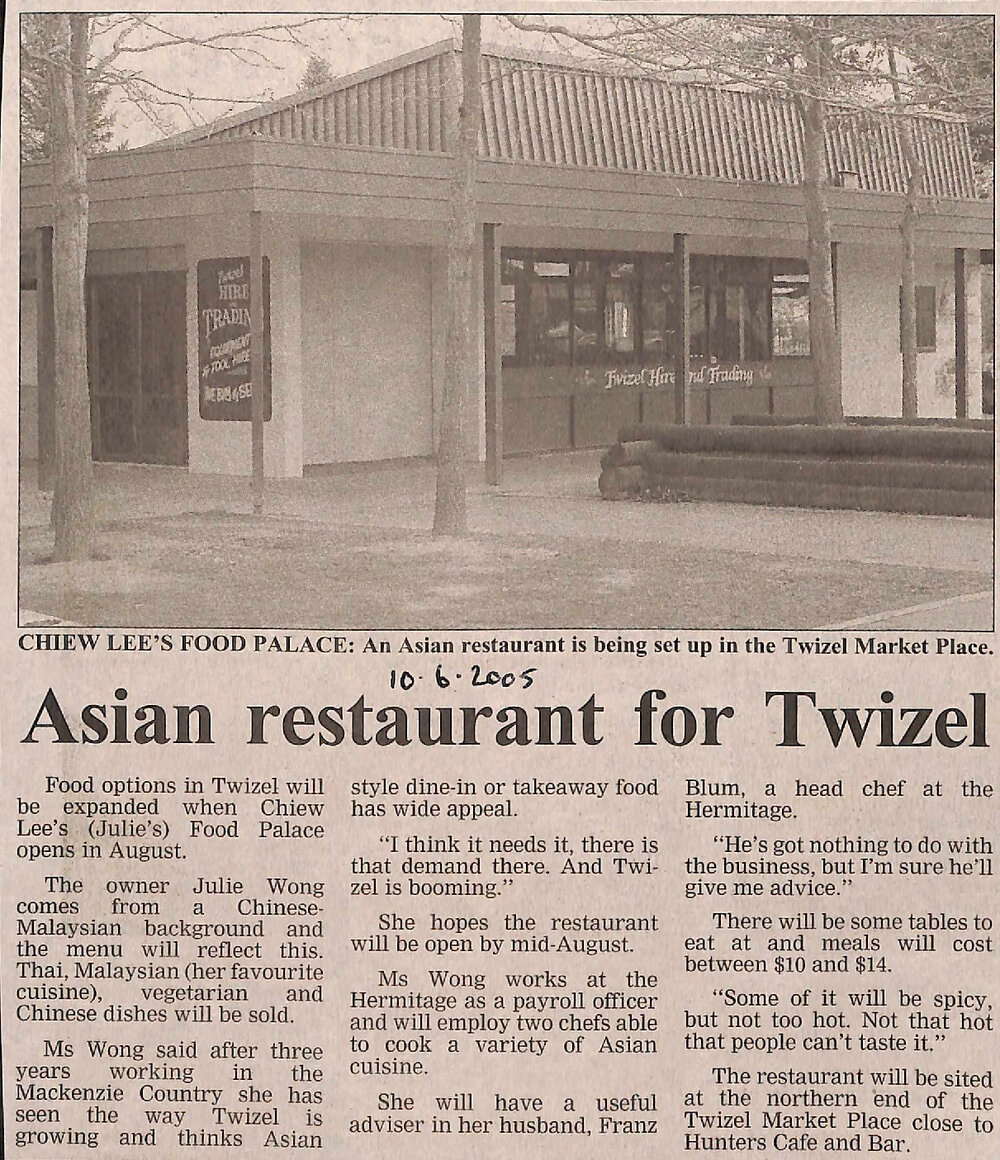 Asian restaurant for Twizel