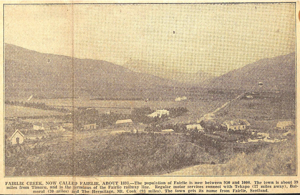 Fairlie Creek, Now Called Fairlie, About 1891