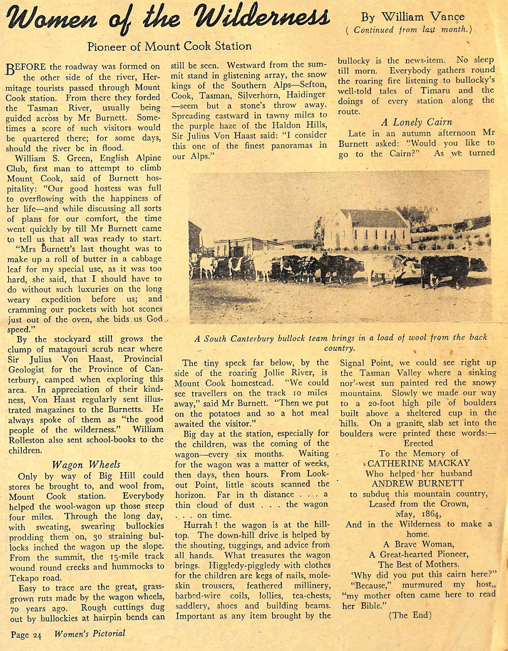 Women of the Wilderness: Pioneer of Mt Cook Station