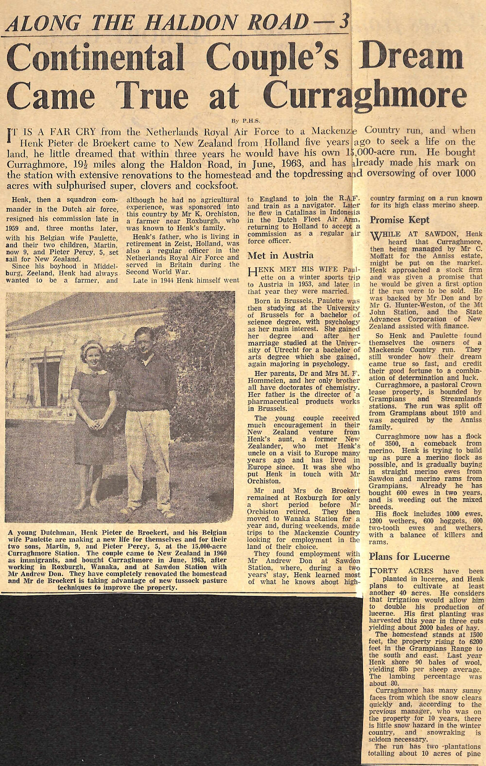 Along the Haldon Road 3: Continental Couple's Dream Came True at Curraghmore