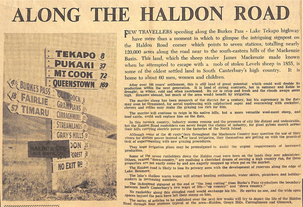 Along the Haldon Road