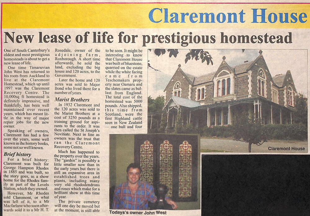 Claremont House: New lease of life for prestigious homestead