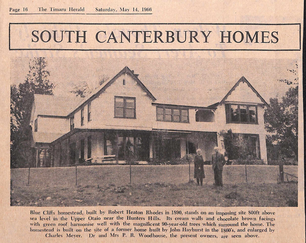 South Canterbury Homes: Blue Cliffs Homestead A Treasure House of District's History