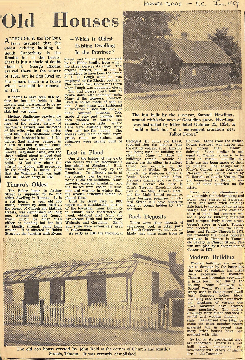 Old Houses: Which is the Oldest Existing Dwelling In the Province?