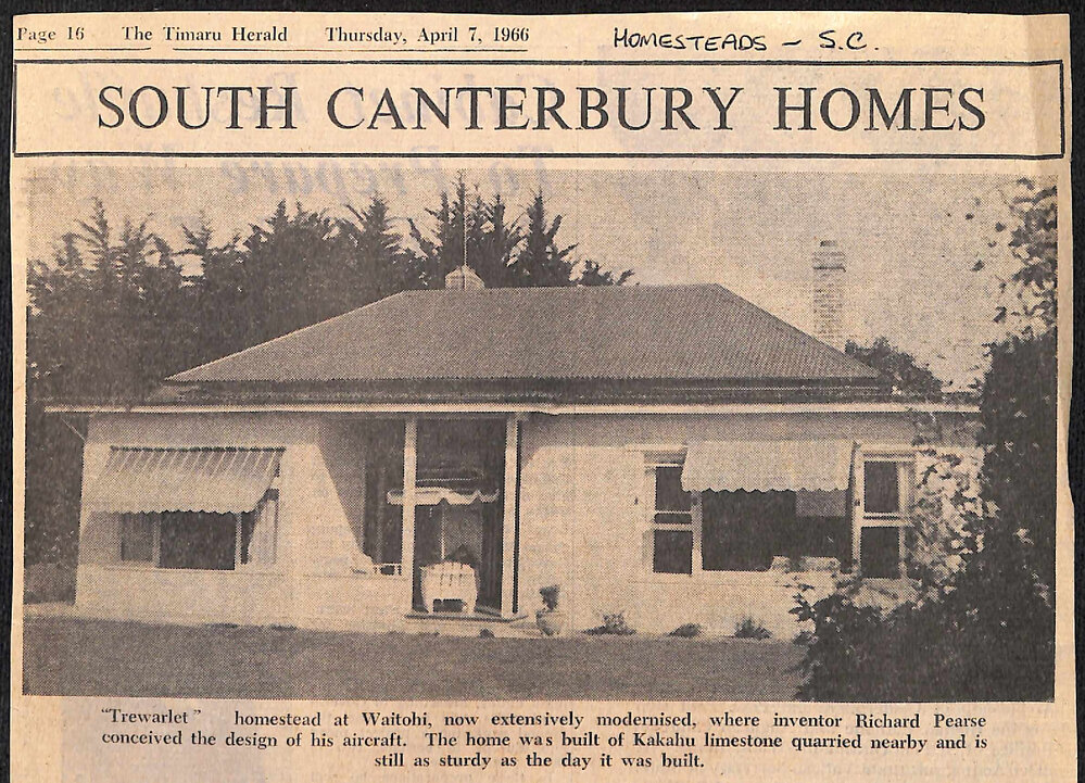 South Canterbury Homes: First NZ Aviator's Waitohi Home Now Houses a Fourth Generation