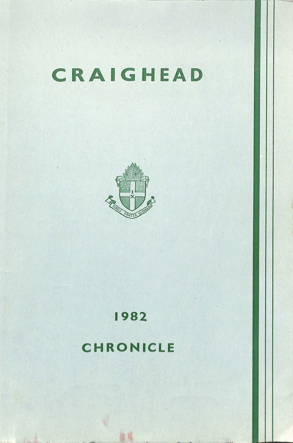 Craighead Diocesan School Chronicle 1982