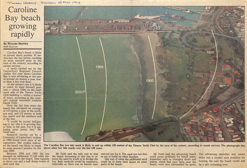 Caroline Bay Beach Growing Rapidly