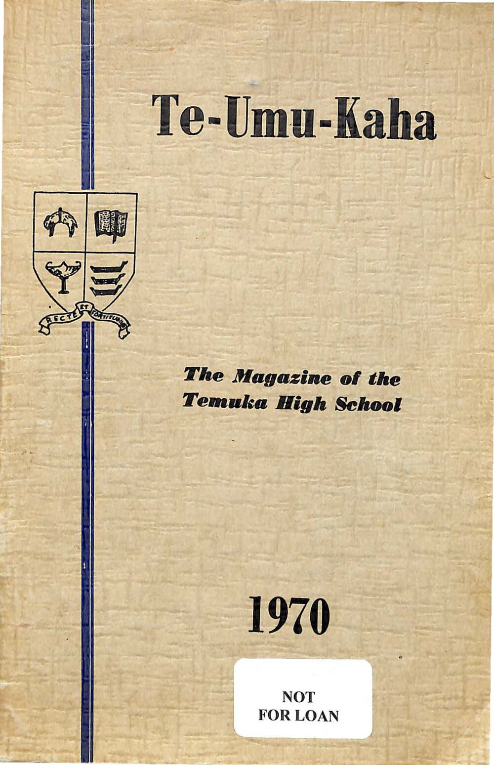 Te-Umu-Kaha 1970: the magazine of Temuka High School