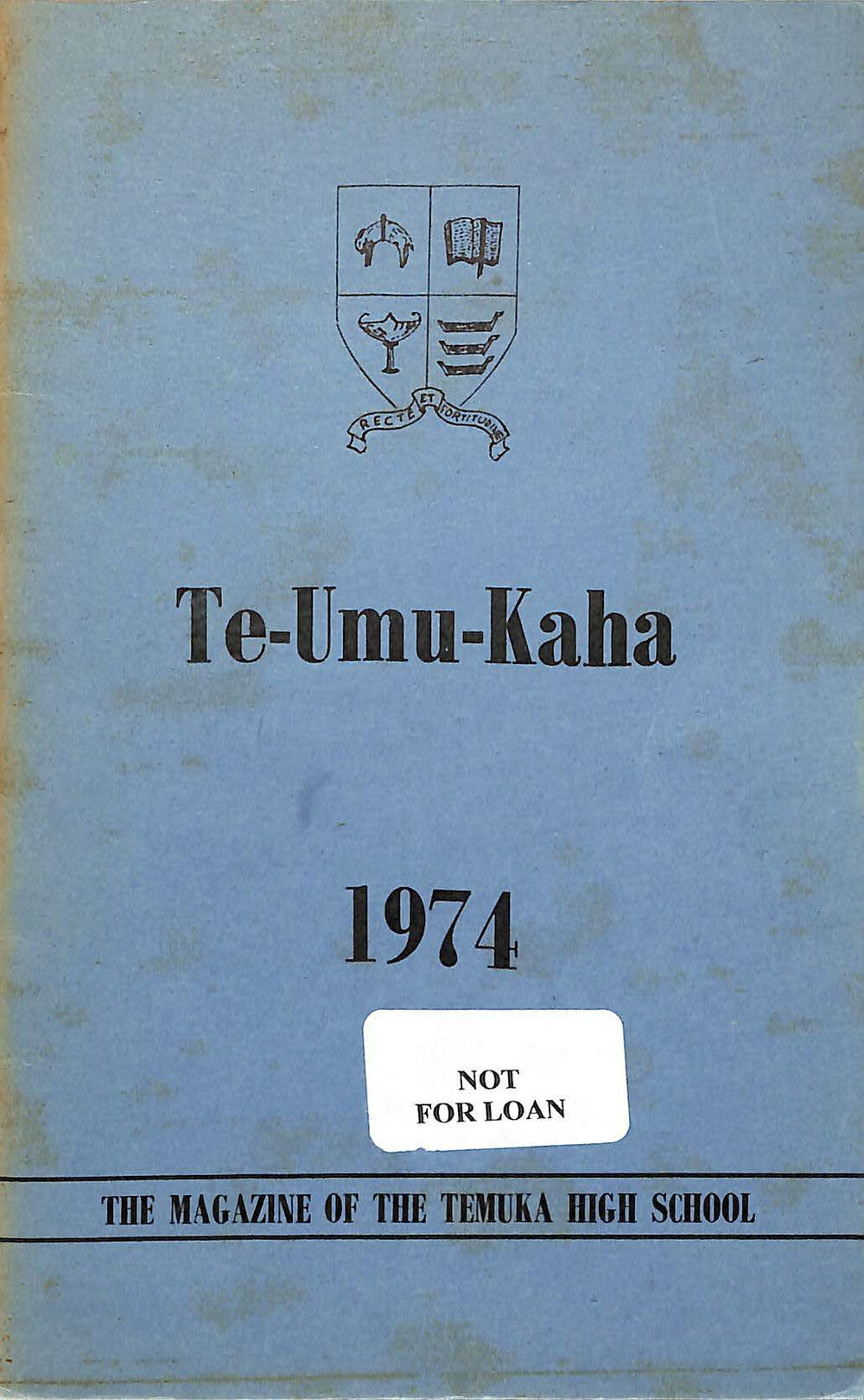 Te-Umu-Kaha 1974: the magazine of Temuka High School