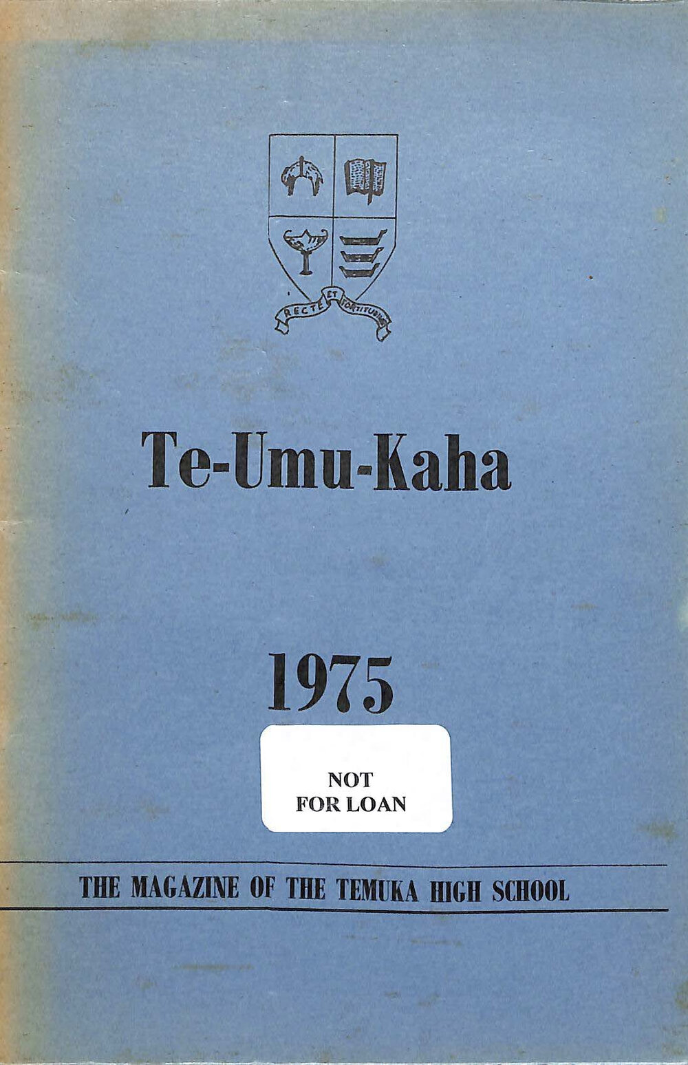 Te-Umu-Kaha 1975: the magazine of Temuka High School